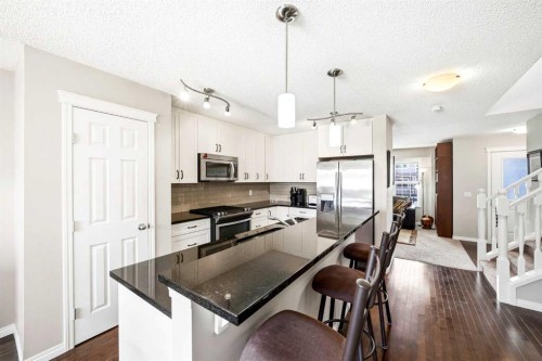 117 Copperpond Parade Se, Calgary, AB - Indoor Photo Showing Kitchen With Stainless Steel Kitchen With Upgraded Kitchen