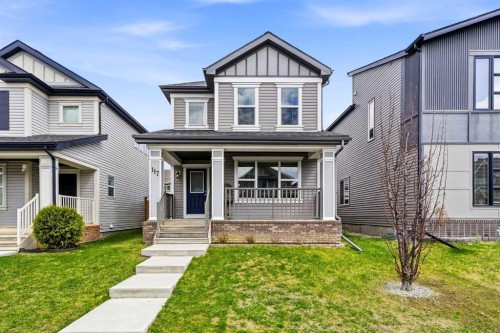 117 Copperpond Parade Se, Calgary, AB - Outdoor With Deck Patio Veranda With Facade