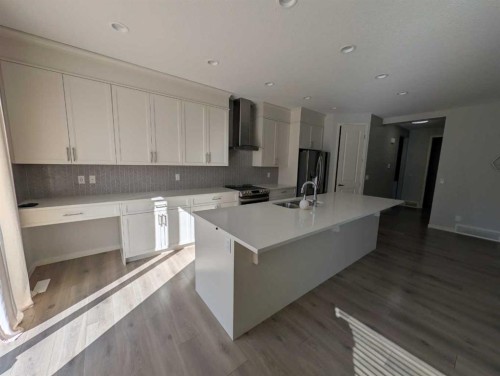 54 Seton Manor Se, Calgary, AB - Indoor Photo Showing Kitchen With Double Sink With Upgraded Kitchen
