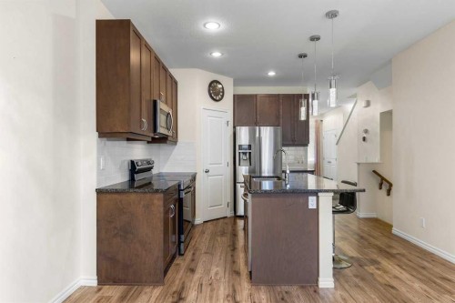 1545 Legacy Circle Se, Calgary, AB - Indoor Photo Showing Kitchen With Upgraded Kitchen
