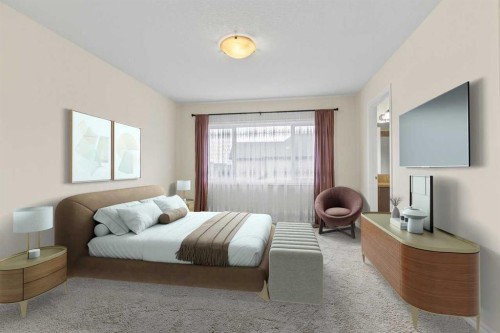 1545 Legacy Circle Se, Calgary, AB - Indoor Photo Showing Bedroom