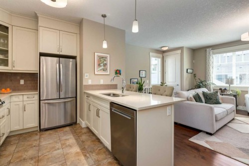 76 Dieppe Drive Sw, Calgary, AB - Indoor Photo Showing Kitchen With Double Sink