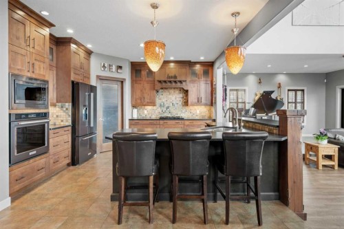 88 Crestridge Way Sw, Calgary, AB - Indoor Photo Showing Kitchen With Stainless Steel Kitchen With Upgraded Kitchen