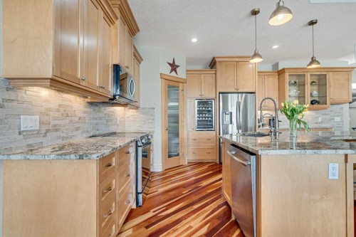 168 West Creek Landing, Chestermere, AB - Indoor Photo Showing Kitchen With Upgraded Kitchen