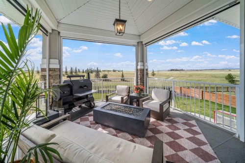 103 Brome Bend, Rural Rocky View County, AB - Outdoor With Deck Patio Veranda With View With Exterior