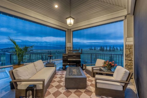103 Brome Bend, Rural Rocky View County, AB - Outdoor With Deck Patio Veranda With View With Exterior