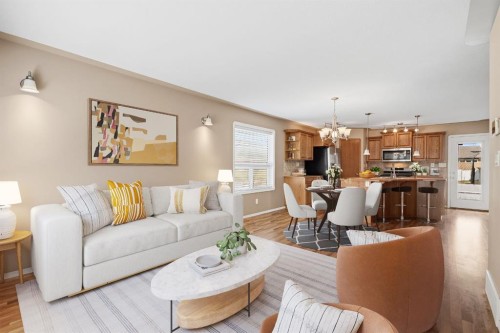 64 Isbister Close, Red Deer, AB - Indoor Photo Showing Living Room