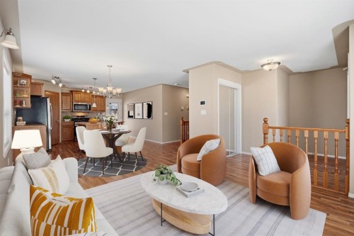 64 Isbister Close, Red Deer, AB - Indoor Photo Showing Living Room