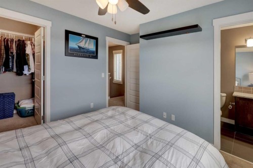 208 Covecreek Circle Ne, Calgary, AB - Indoor Photo Showing Bedroom
