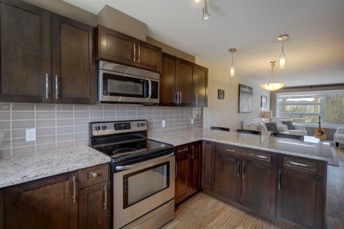 208 Covecreek Circle Ne, Calgary, AB - Indoor Photo Showing Kitchen With Upgraded Kitchen