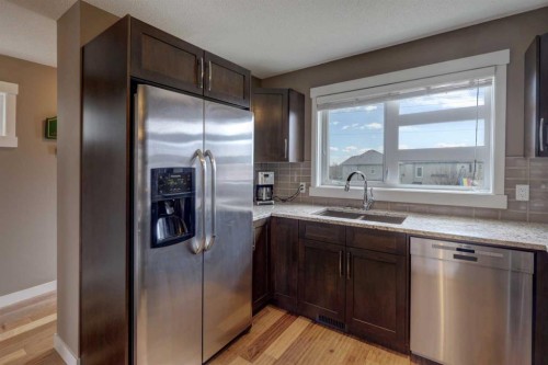 208 Covecreek Circle Ne, Calgary, AB - Indoor Photo Showing Kitchen With Stainless Steel Kitchen
