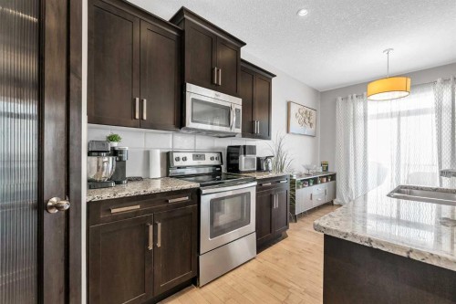 172 Sherwood Square Nw, Calgary, AB - Indoor Photo Showing Kitchen With Stainless Steel Kitchen With Upgraded Kitchen
