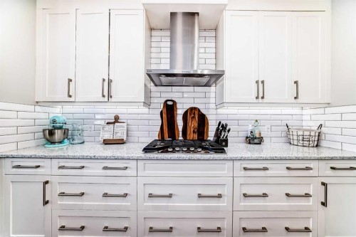 114 Kinniburgh Road, Chestermere, AB - Indoor Photo Showing Kitchen With Upgraded Kitchen