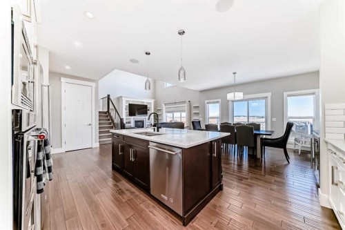 114 Kinniburgh Road, Chestermere, AB - Indoor Photo Showing Kitchen With Upgraded Kitchen