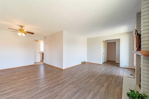 3320 Temple Road Ne, Calgary, AB - Indoor With Fireplace