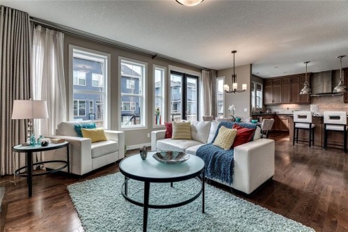 19 Aspen Acres Road Sw, Calgary, AB - Indoor Photo Showing Living Room