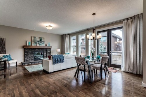 19 Aspen Acres Road Sw, Calgary, AB - Indoor With Fireplace
