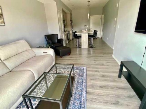 217-4350 Seton Drive Se, Calgary, AB - Indoor Photo Showing Living Room