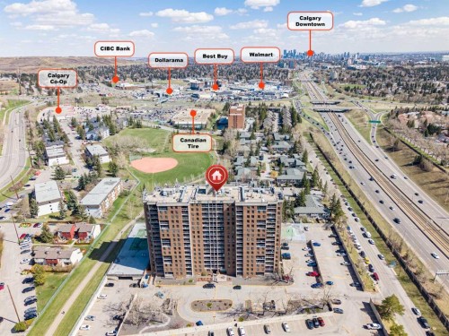 802-4944 Dalton Drive Nw, Calgary, AB - Outdoor With View