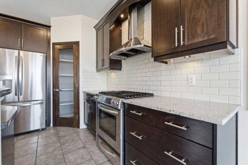 164 West Creek Green, Chestermere, AB - Indoor Photo Showing Kitchen With Stainless Steel Kitchen With Upgraded Kitchen
