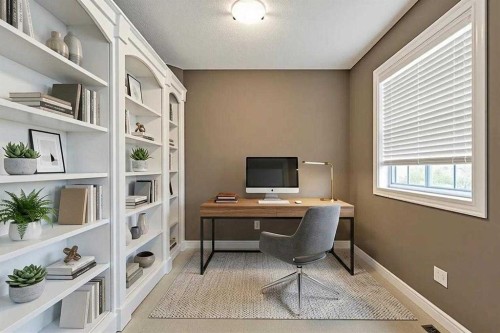 29 Kincora Hill Nw, Calgary, AB - Indoor Photo Showing Office