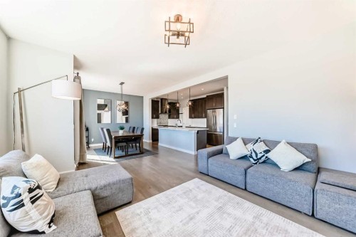 312 Auburn Shores Way Se, Calgary, AB - Indoor Photo Showing Living Room