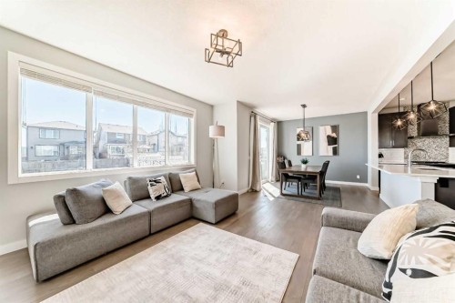 312 Auburn Shores Way Se, Calgary, AB - Indoor Photo Showing Living Room