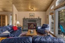 1054 Evergreen Circle, Canmore, AB  - Indoor Photo Showing Living Room With Fireplace 
