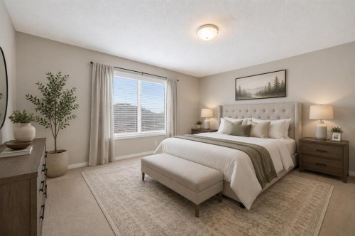 38 Silverado Skies Crescent, Calgary, AB - Indoor Photo Showing Bedroom