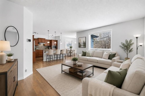 38 Silverado Skies Crescent, Calgary, AB - Indoor Photo Showing Living Room