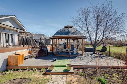 28 Westpoint Drive, Didsbury, AB - Outdoor With Deck Patio Veranda