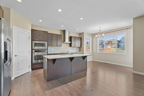 30 Redstone Parade Ne, Calgary, AB - Indoor Photo Showing Kitchen With Stainless Steel Kitchen With Upgraded Kitchen