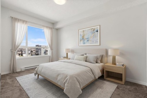 3403-33 Carringham Gate Nw, Calgary, AB - Indoor Photo Showing Bedroom