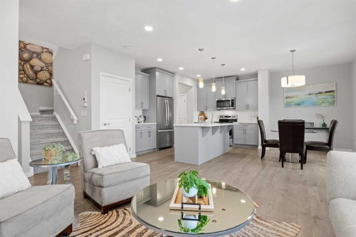 79 Mist Mountain Rise, Okotoks, AB - Indoor Photo Showing Dining Room