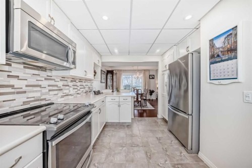305 Sandringham Road Nw, Calgary, AB - Indoor Photo Showing Kitchen With Stainless Steel Kitchen With Upgraded Kitchen