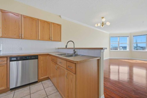 311-78 Prestwick Gardens Se, Calgary, AB - Indoor Photo Showing Kitchen With Double Sink