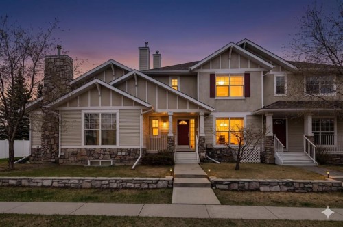 18 West Springs Gate Sw, Calgary, AB - Outdoor With Deck Patio Veranda With Facade