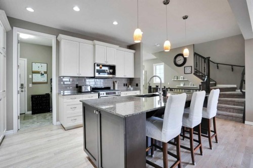109 Cranleigh Place Se, Calgary, AB - Indoor Photo Showing Kitchen With Upgraded Kitchen