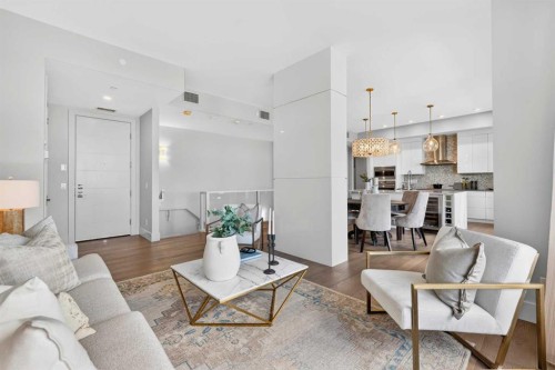 101-23 Mahogany Circle Se, Calgary, AB - Indoor Photo Showing Living Room