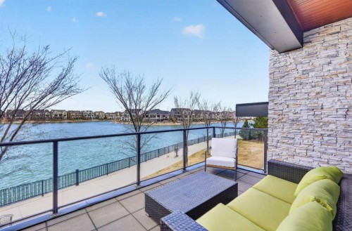 101-23 Mahogany Circle Se, Calgary, AB - Outdoor With Body Of Water With Balcony