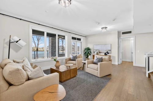 101-23 Mahogany Circle Se, Calgary, AB - Indoor Photo Showing Living Room