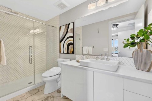 101-23 Mahogany Circle Se, Calgary, AB - Indoor Photo Showing Bathroom