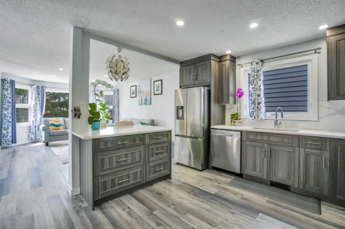 76 Aberfoyle Close Ne, Calgary, AB - Indoor Photo Showing Kitchen With Stainless Steel Kitchen