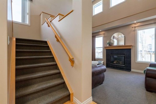 195 Willowmere Close, Chestermere, AB - Indoor With Fireplace