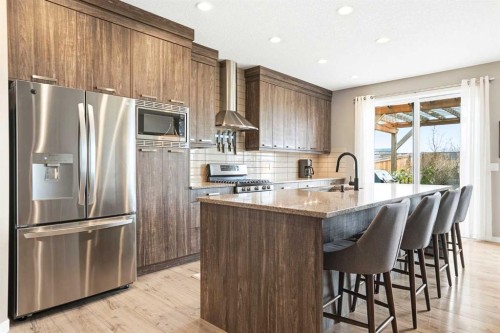 296 Walden Parade Se, Calgary, AB - Indoor Photo Showing Kitchen With Upgraded Kitchen
