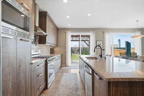 296 Walden Parade Se, Calgary, AB - Indoor Photo Showing Kitchen With Upgraded Kitchen