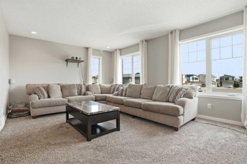 296 Walden Parade Se, Calgary, AB - Indoor Photo Showing Living Room