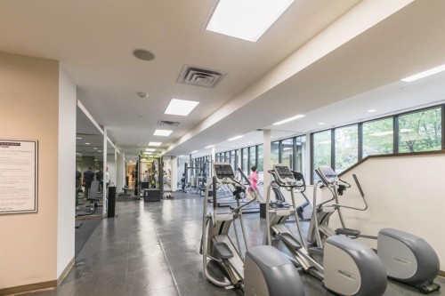 336-222 Riverfront Avenue Sw, Calgary, AB - Indoor Photo Showing Gym Room
