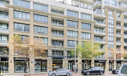 336-222 Riverfront Avenue Sw, Calgary, AB - Outdoor With Balcony With Facade