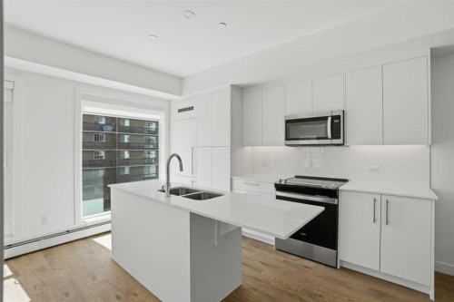 309-310 15 Avenue Sw, Calgary, AB - Indoor Photo Showing Kitchen With Double Sink With Upgraded Kitchen